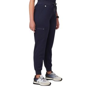 FIGS Navy Blue High Waisted Zamora Jogger Style Scrub Pants Sz M